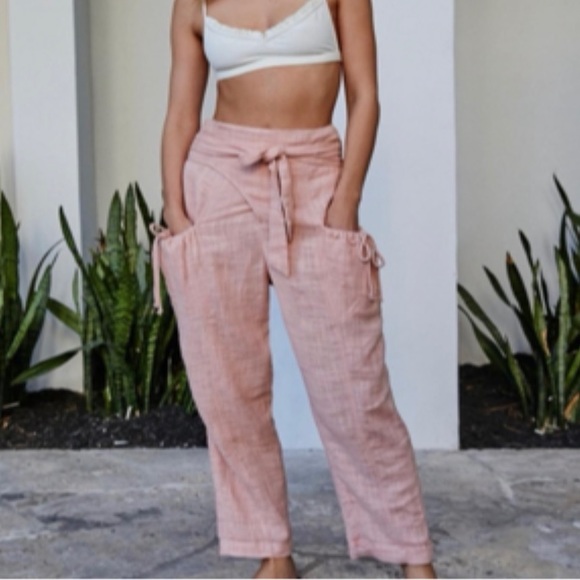 Free People Keep It Going Wrap Pant - Picture 1 of 4